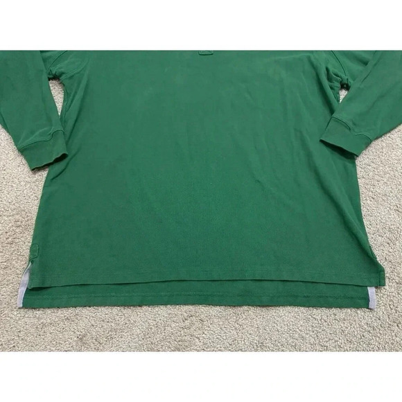 DULUTH TRADING Men’s Green Heavy Long Sleeve Polo Shirt 2XL Casual Fall Work - Picture 5 of 10
